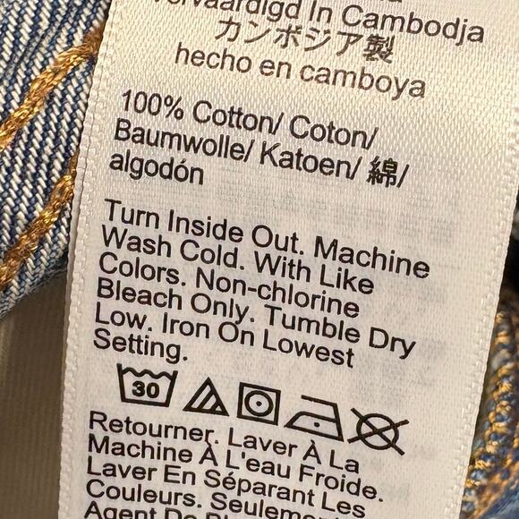 J.CREW Factory‎ Women's High Rise Straight Crop Jeans Sz 35 Premium Edition Plus - Picture 9 of 13